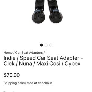 Universal Car Seat Adapter for Clek, Nuna, Maxi Cosi, Cybex - Black